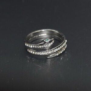 Silver Snake Band Ring